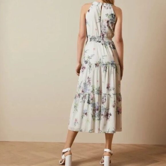 Ted Baker Kahlay Pergola Tiered Midi Dress (Ted Size 0) US size 2 - Picture 11 of 14